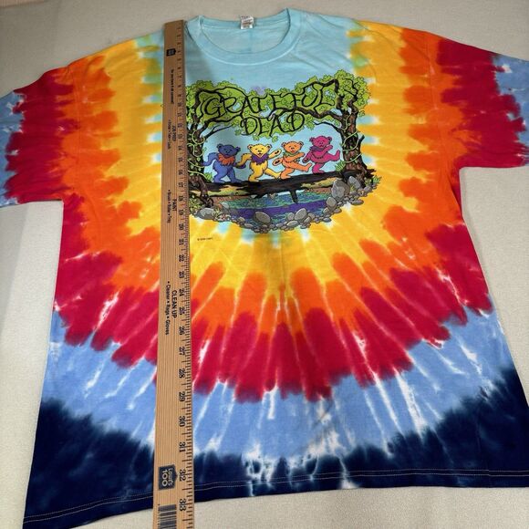 Grateful Dead Dancing Bears Tie-Dye T-Shirt Adult Size 2XL  2 Sided - Picture 8 of 8